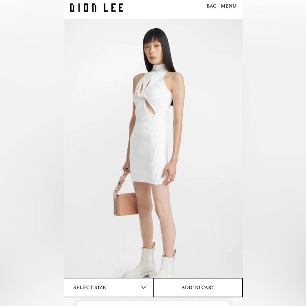 Dion Lee MUSCULAR TWIST MINI Dress - Picture 1 of 6